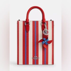 Coach Pinwheel Bag Charm NWT